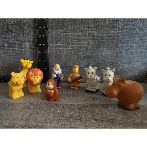 Noah's Ark Tales of Glory Vinyl Toy Replacement Lot Of 9 Animals Figures 257b - Picture 9 of 9
